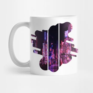 Aesthetic Japanese CIty Collage Mug